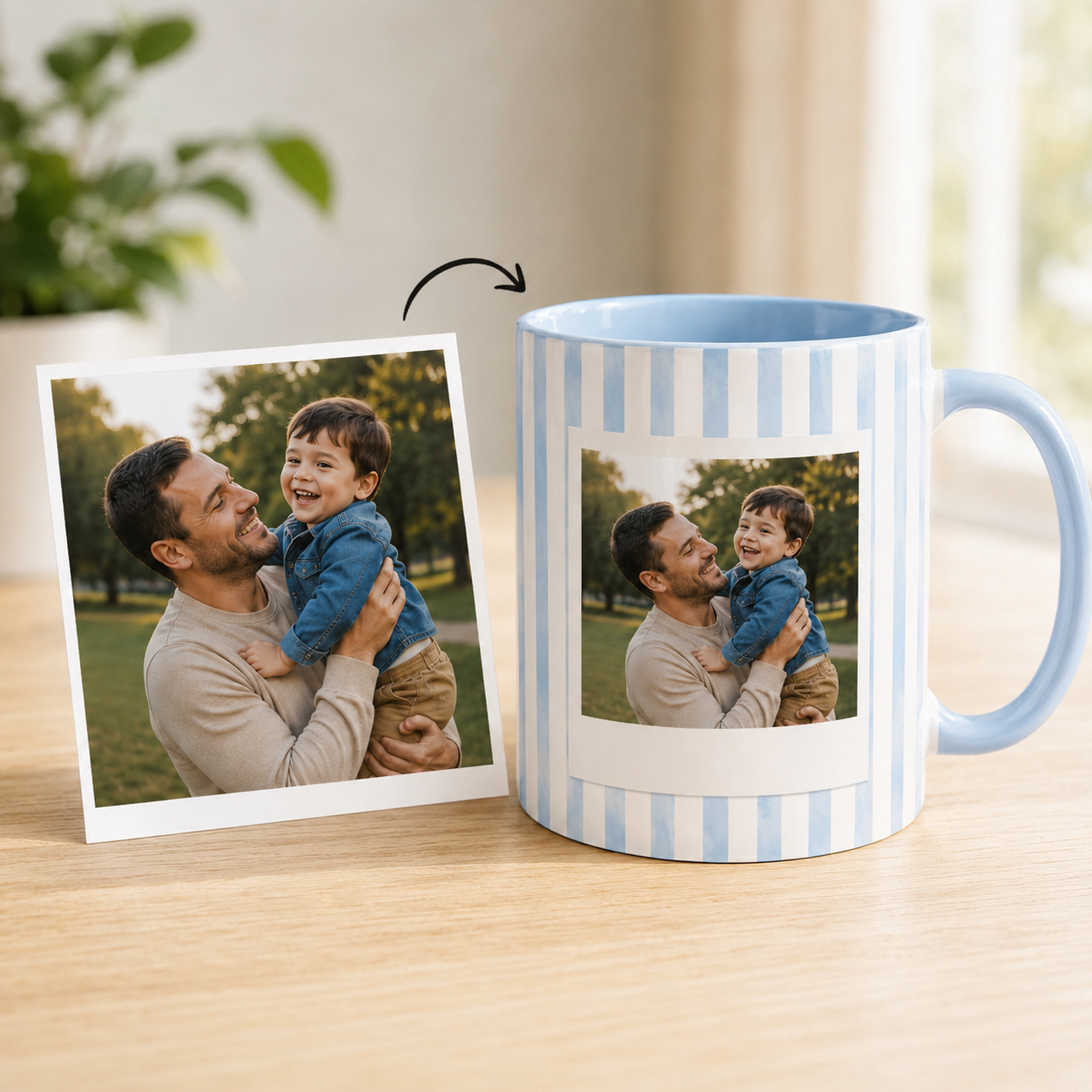 Custom Photo Best Dad Ever Mug, Personalized Mug Mug For Husband Dad Grandfather TOM99