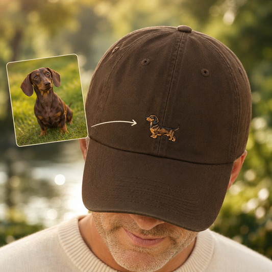 Personalized Dog Trucker Hat, Custom Embroidered Pet Portrait Hat, Memorial Gift THUC99