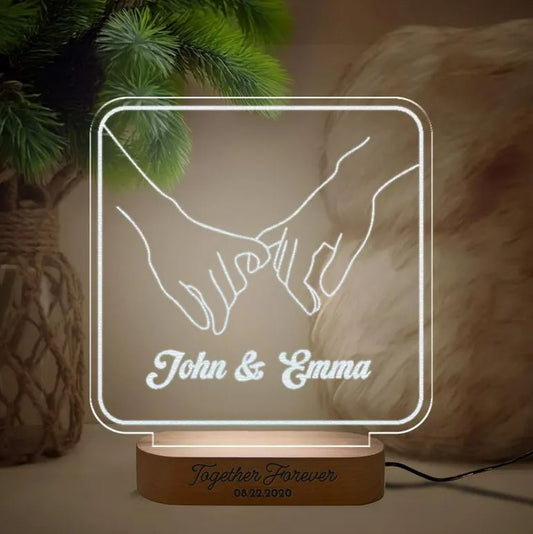 Custom Name Led Light | Custom Night Light Decoration | Engagement Gift