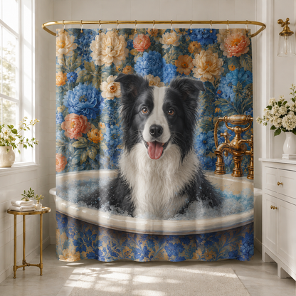 Custom Photo Dog Shower Curtain | Gift For Dog Lovers