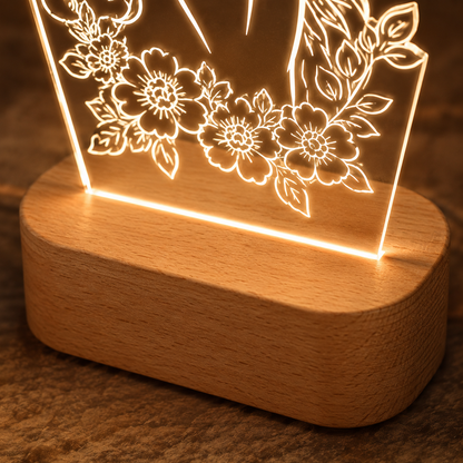 Custom Photo Horse Wooden Led Light | Personalized Horse Photo Wooden Led Light | Gift For Horse Lovers TOM99