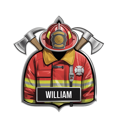 Custom Name Fireman