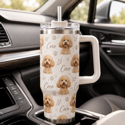 Custom Photo Dog 40oz Tumbler