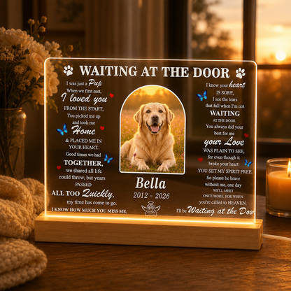 Custom Photo Dog Memory Wooden LED Light | Personalized Dog Photo LED Night Light | Pet Loss Sympathy Gift TOM99 (Copy)