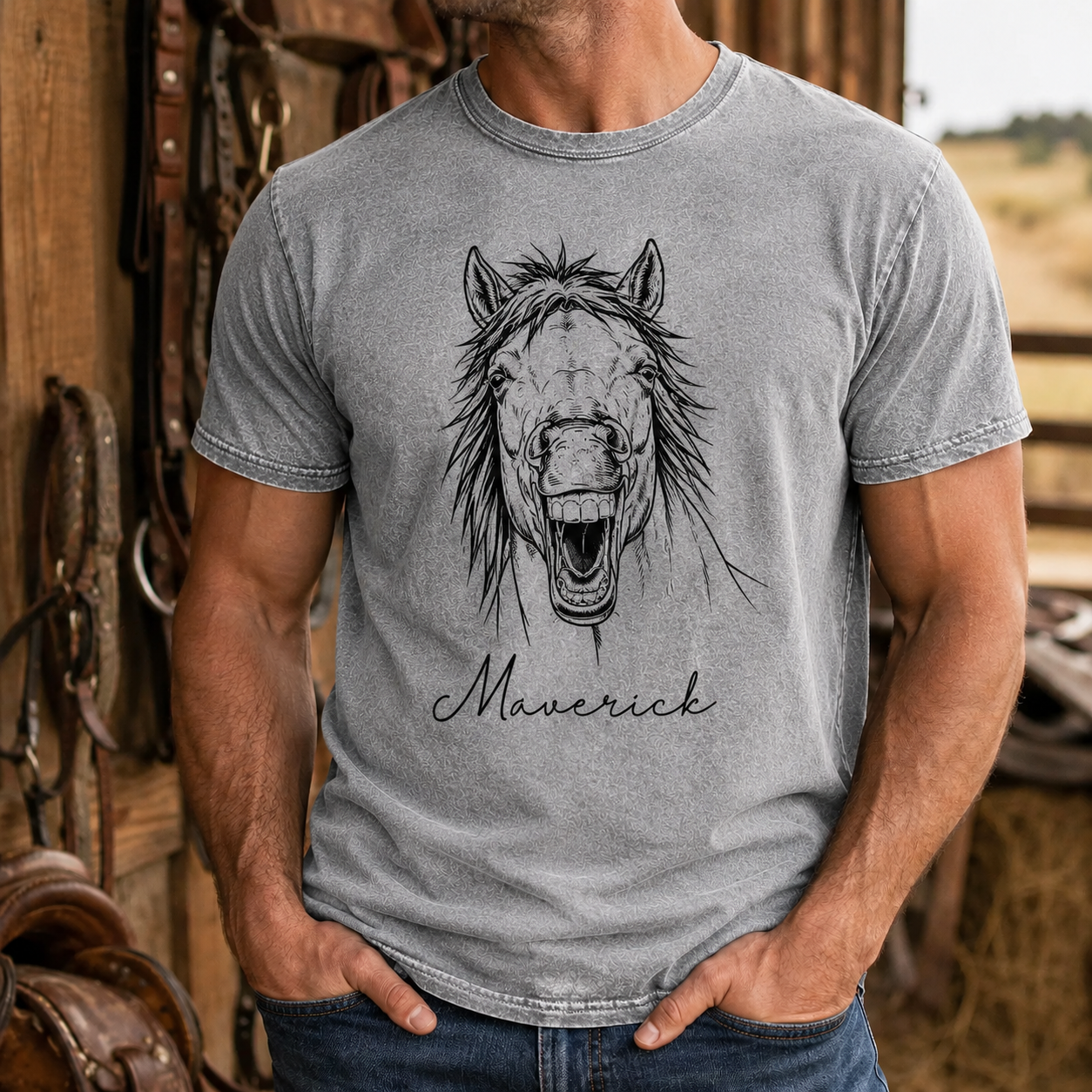 Custom Photo Horse Face Wash T-Shirt | Personalized Horse Lover Shirt | Gift For Horse Lovers TOM99