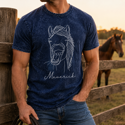 Custom Photo Horse Face Wash T-Shirt | Personalized Horse Lover Shirt | Gift For Horse Lovers TOM99