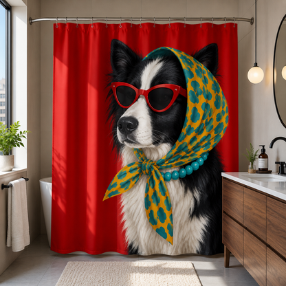 Custom Photo Dog Shower Curtain | Gift For Dog Lovers