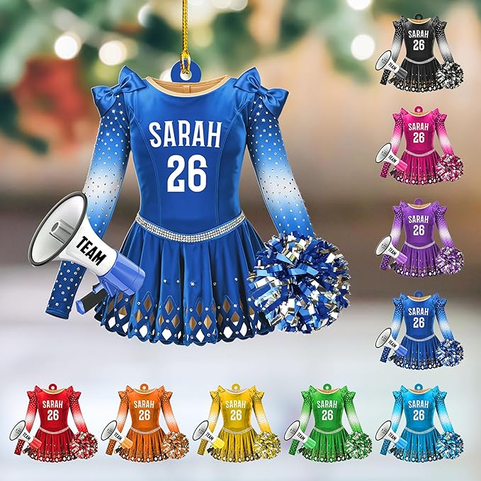 Custom Cheerleaders Style 13 Christmas Ornament