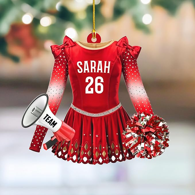 Custom Cheerleaders Style 13 Christmas Ornament