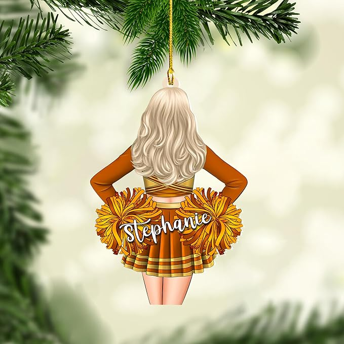 Custom Cheerleaders Cheerleading Style 01 Christmas Ornament