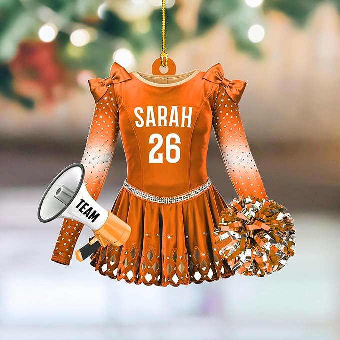 Custom Cheerleaders Style 13 Christmas Ornament