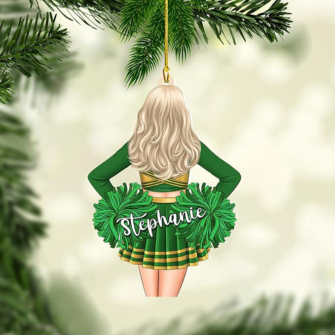 Custom Cheerleaders Cheerleading Style 01 Christmas Ornament