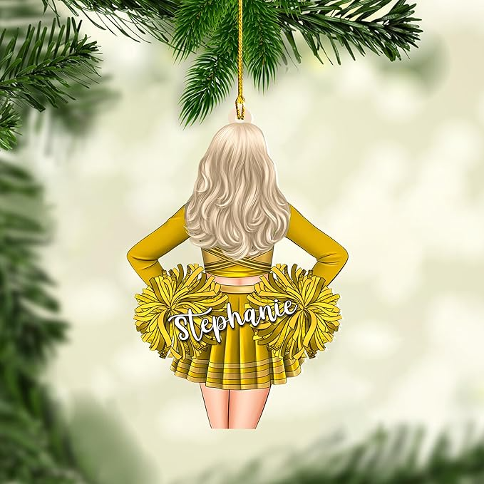 Custom Cheerleaders Cheerleading Style 01 Christmas Ornament