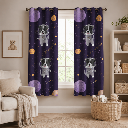 Custom Photo Dog Window Curtain | Gift For Dog Lover