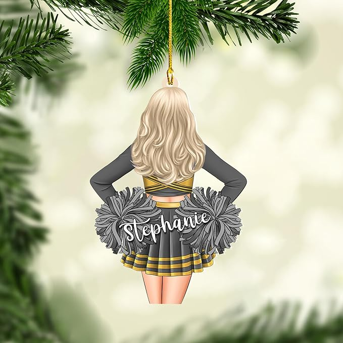 Custom Cheerleaders Cheerleading Style 01 Christmas Ornament