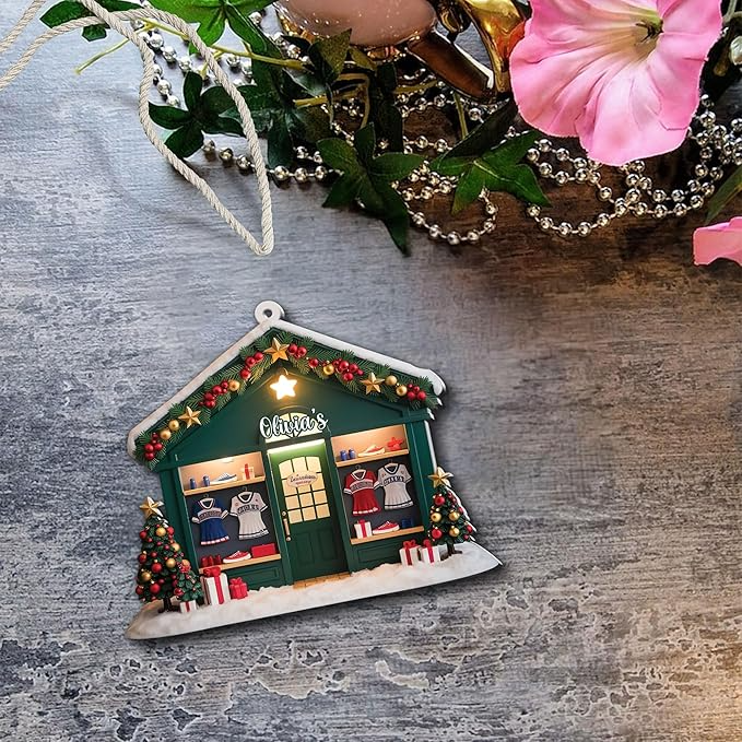 Custom Cheerleaders House Christmas Ornament