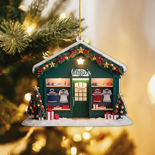 Custom Cheerleaders House Christmas Ornament