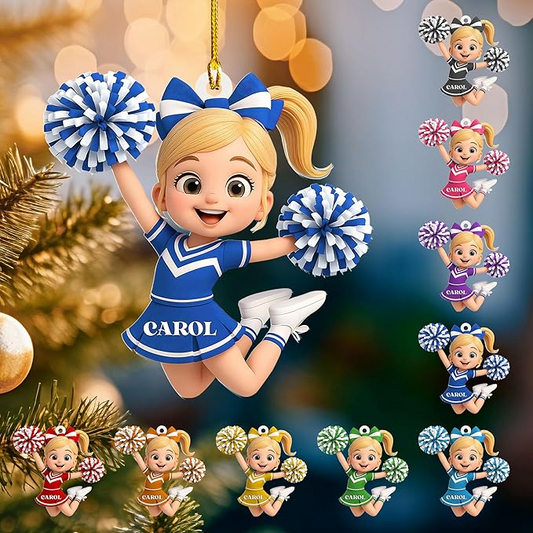 Custom Cheerleaders Style 19 Christmas Ornament