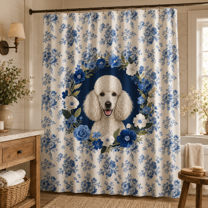 Custom Photo Dog Shower Curtain | Gift For Dog Lovers