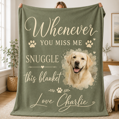 Custom Photo Dog Memories Blanket | Personalized Dog Lovers Gifts | Gift For Dog Lovers TOM99