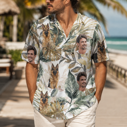 Custom Photo Dog Hawaiian Shirt, Personalized Hawaiian Shirt, Dog Lover Vacation Gift For Dog