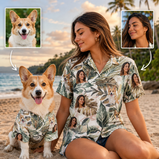 Custom Photo Dog Hawaiian Shirt, Personalized Hawaiian Shirt, Dog Lover Vacation Gift For Dog
