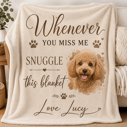 Custom Photo Dog Memories Blanket | Personalized Dog Lovers Gifts | Gift For Dog Lovers TOM99