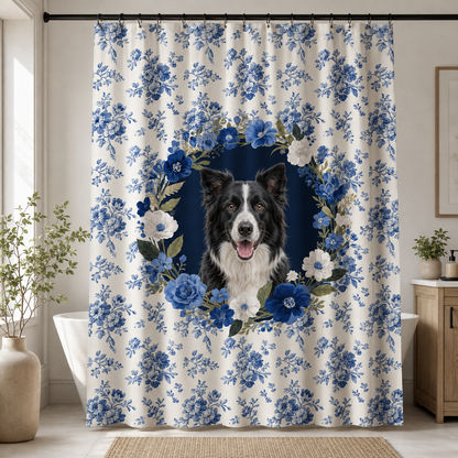 Custom Photo Dog Shower Curtain | Gift For Dog Lovers
