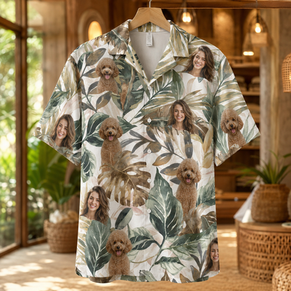 Custom Photo Dog Hawaiian Shirt, Personalized Hawaiian Shirt, Dog Lover Vacation Gift For Dog