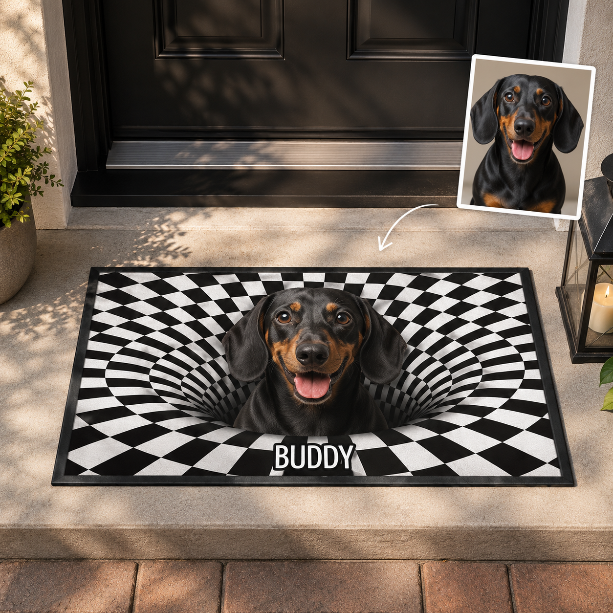 Custom Photo Funny Dog Doormat | Photo Pet Doormat | Gift For Dog Lovers