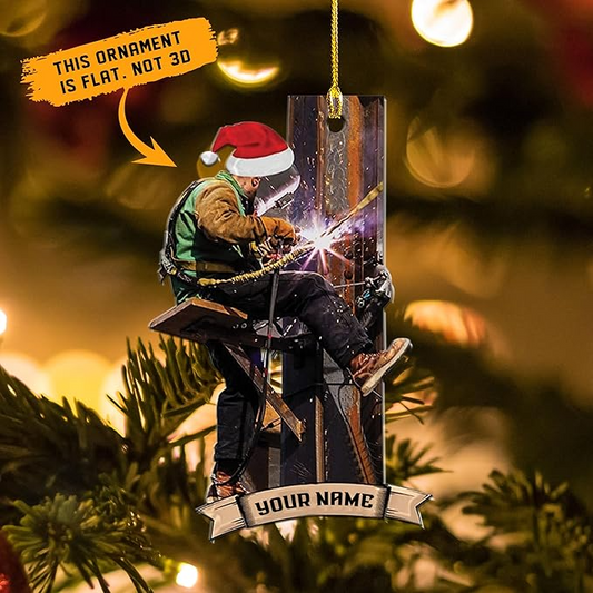 Custom Welder Style 02 Christmas Ornament