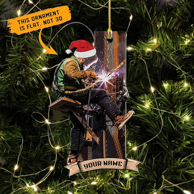 Custom Welder Style 02 Christmas Ornament