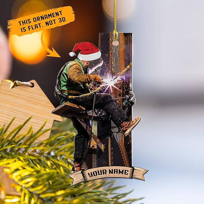 Custom Welder Style 02 Christmas Ornament
