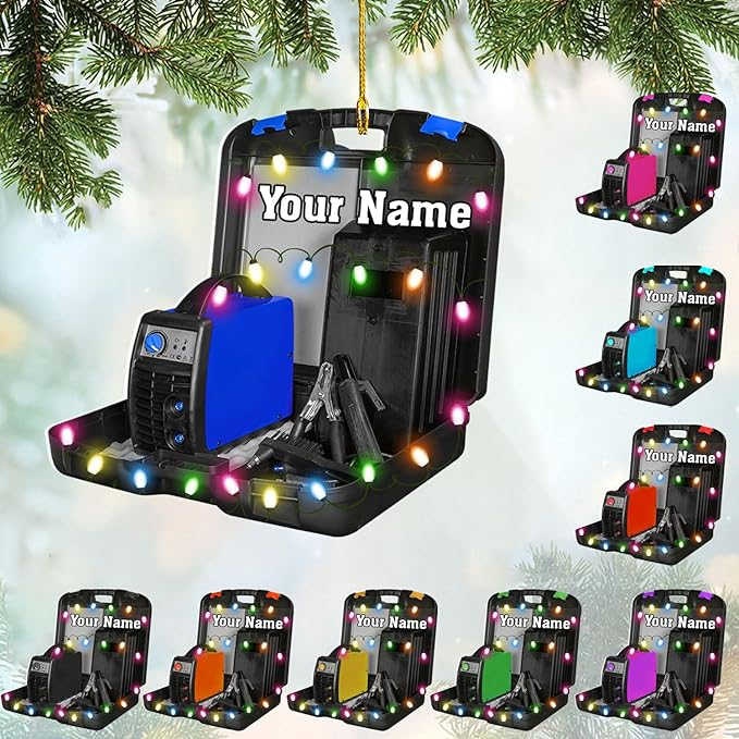 Custom Welder Tool Christmas Ornament