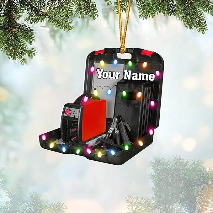 Custom Welder Tool Christmas Ornament