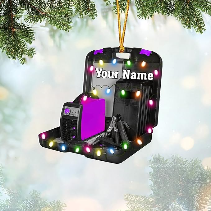 Custom Welder Tool Christmas Ornament