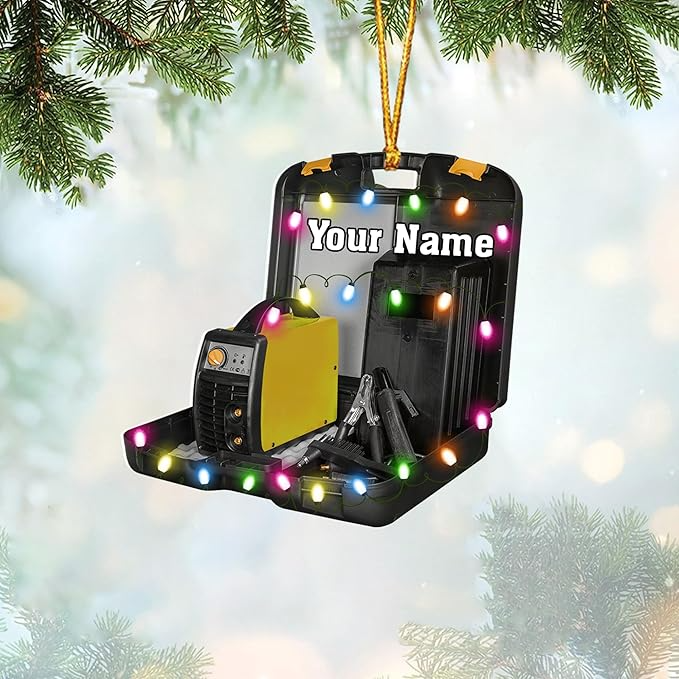Custom Welder Tool Christmas Ornament