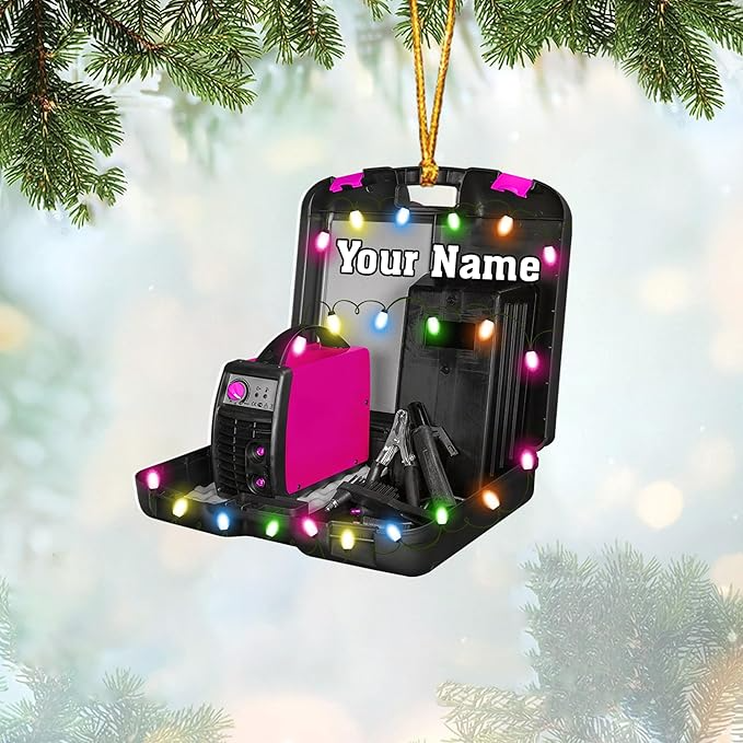 Custom Welder Tool Christmas Ornament
