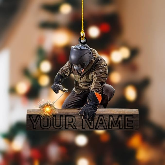 Custom Welder Style 03 Christmas Ornament