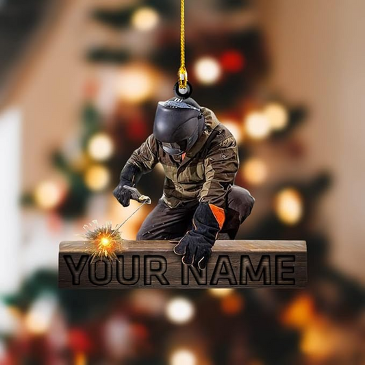 Custom Welder Style 03 Christmas Ornament
