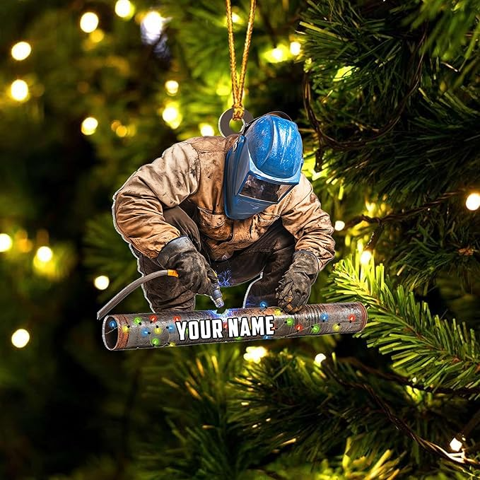 Custom Welder Style 08 Christmas Ornament
