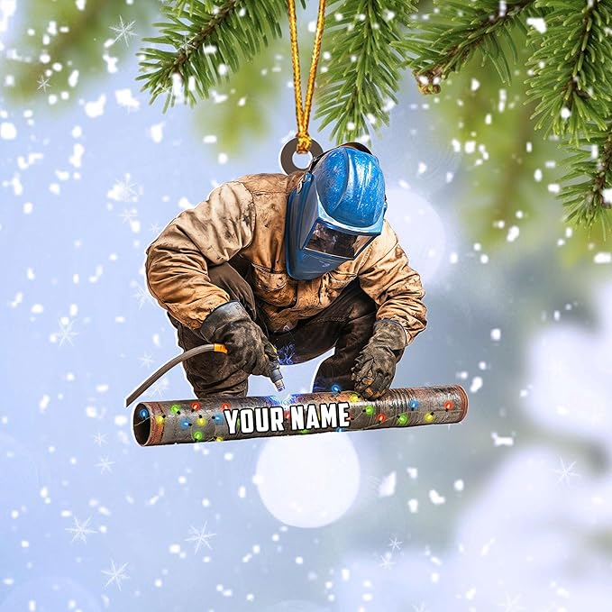 Custom Welder Style 08 Christmas Ornament