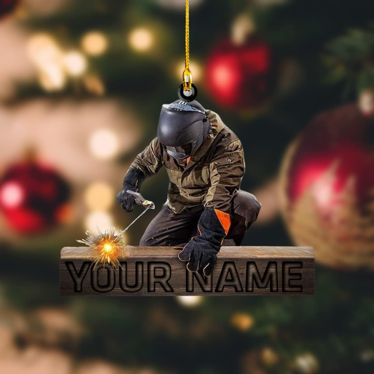 Custom Welder Style 03 Christmas Ornament