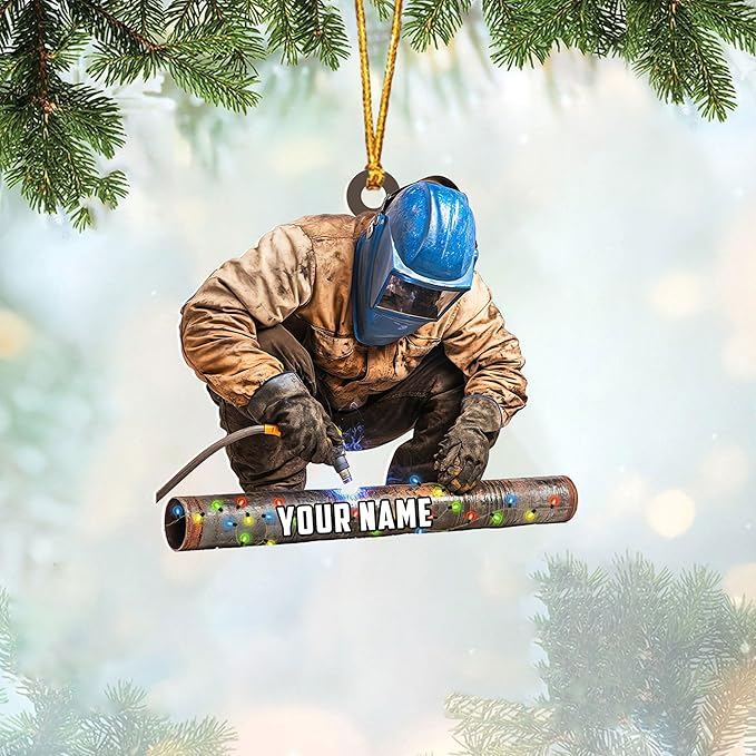 Custom Welder Style 08 Christmas Ornament