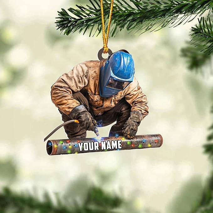 Custom Welder Style 08 Christmas Ornament