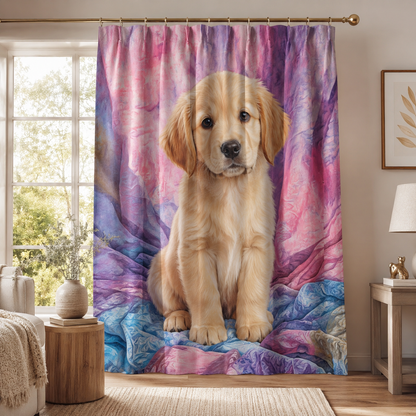 Custom Photo Dog Window Curtain | Gift For Dog Lover