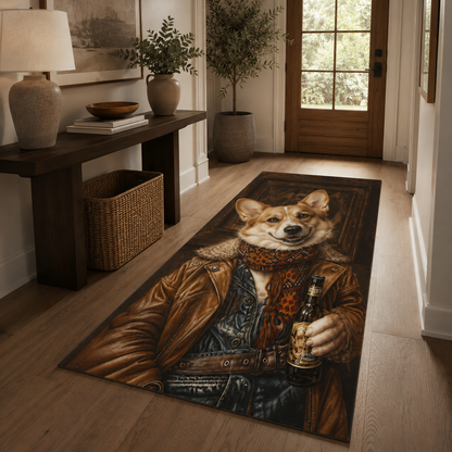 Custom Photo Colorful Dog Area Rug | Gift For Dog Lovers