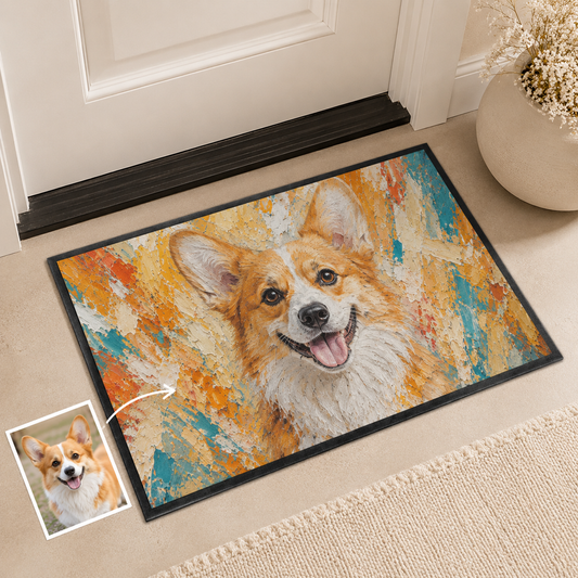 Custom Photo Funny Dog Doormat | Photo Pet Doormat | Gift For Dog Lovers