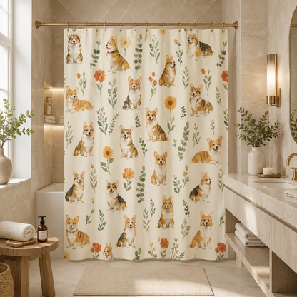 Custom Photo Dog Shower Curtain | Gift For Dog Lovers