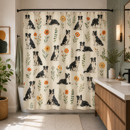 Custom Photo Dog Shower Curtain | Gift For Dog Lovers